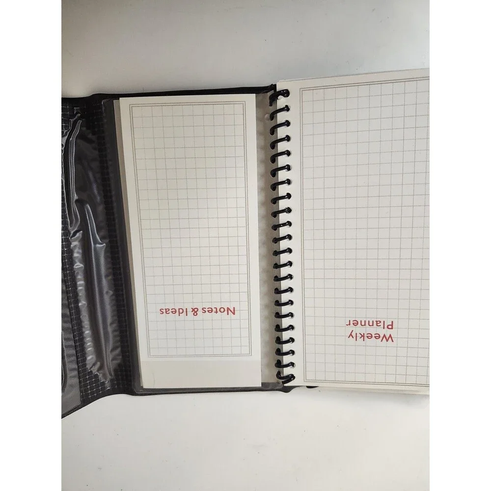 Day Planner With pen. Plastic Photos Holder